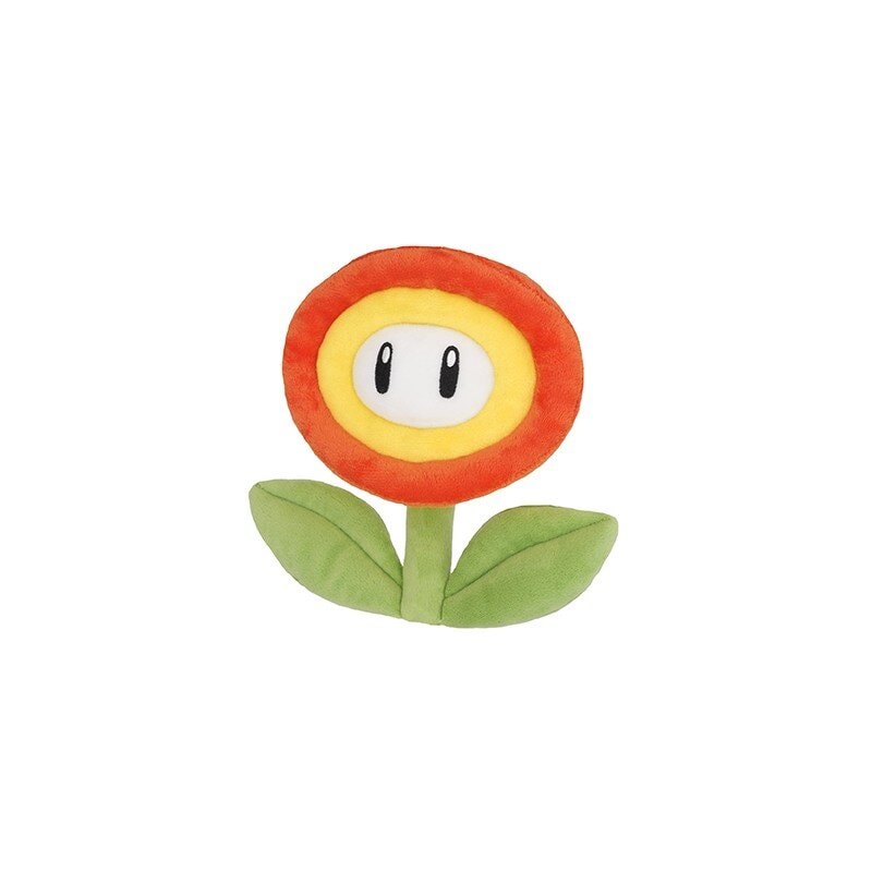 Super Mario Bros - Bamse Fire Flower 18 cm