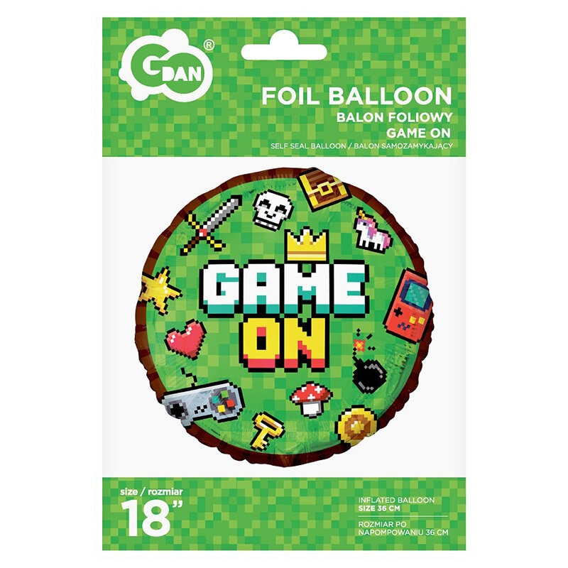 Game On - Folieballon 45 cm