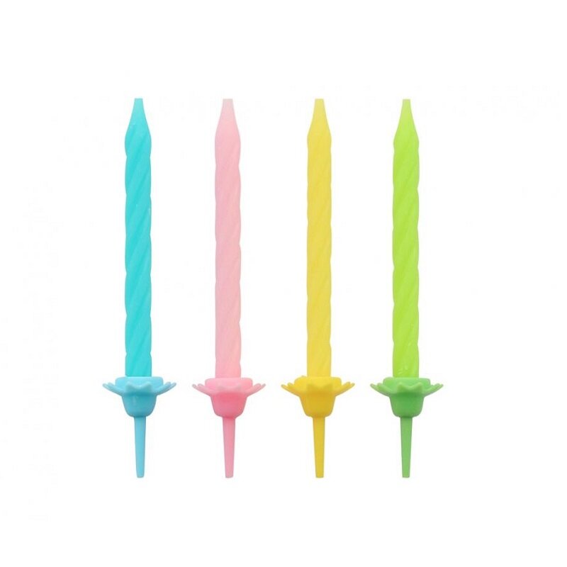 Kagelys - Regnbuefarver 24 stk