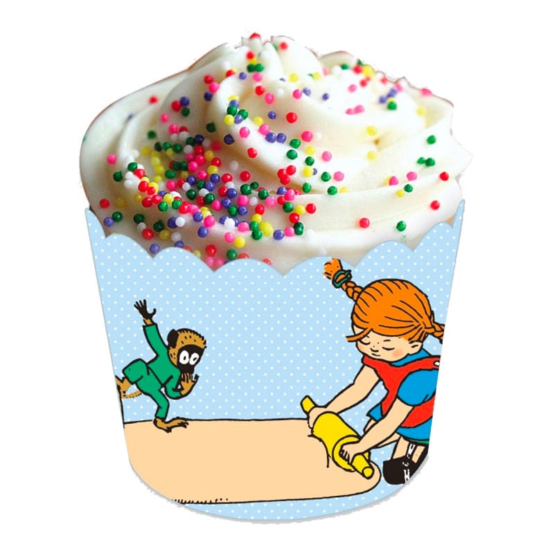 Pippi Langstrømpe - Muffinforme 25 stk