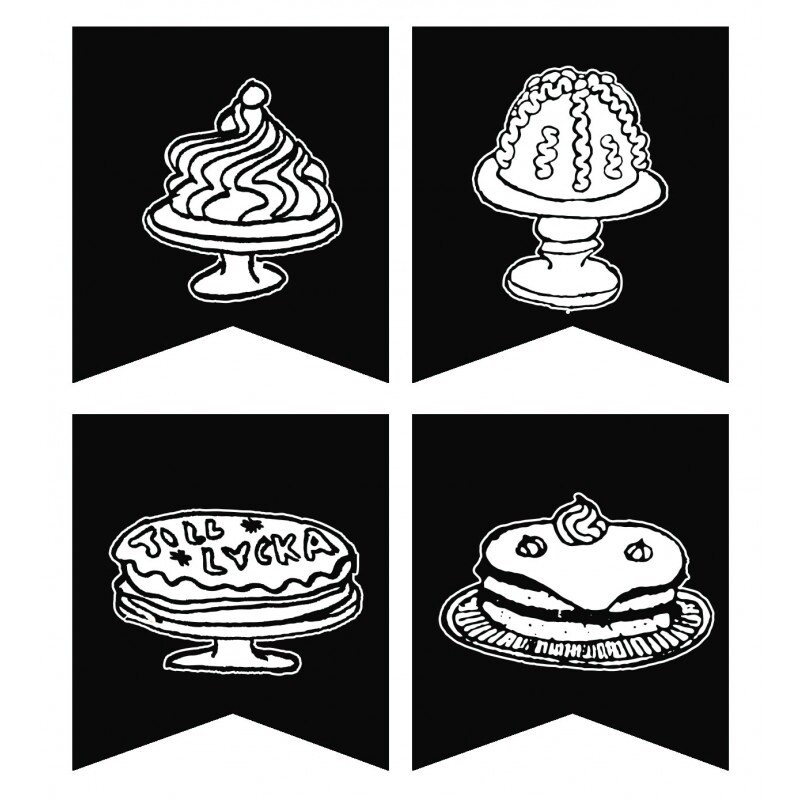 Pippi Langstrømpe, Flagbanner med kridt