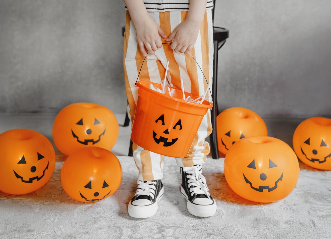 LED Balloner Græskar 5 stk