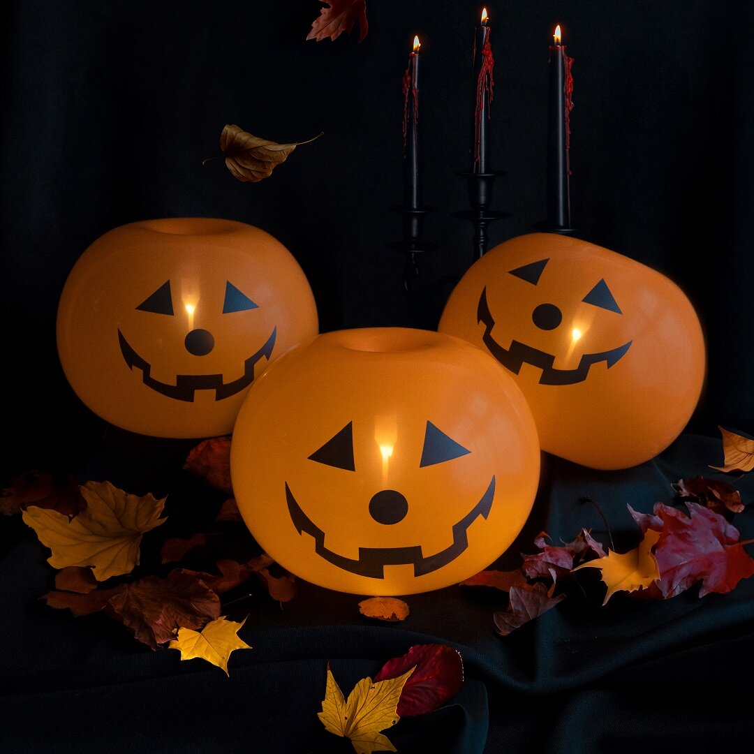 LED Balloner Græskar 5 stk