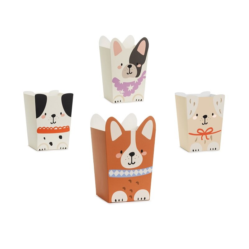 Popcornbæger Søde Hunde 6 stk