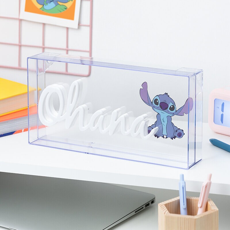 Stitch - Neon LED Lampe Ohana