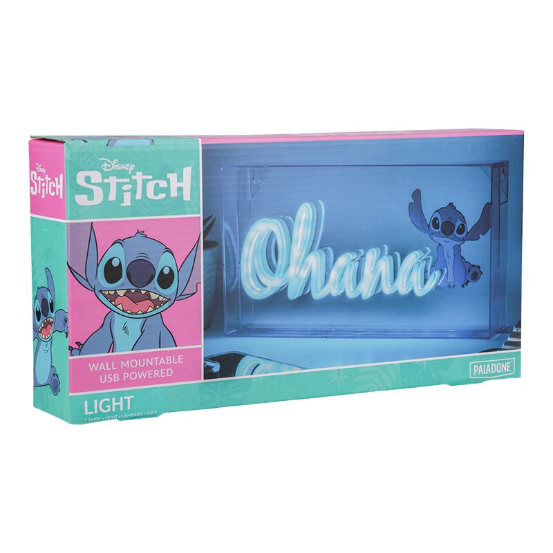 Stitch - Neon LED Lampe Ohana