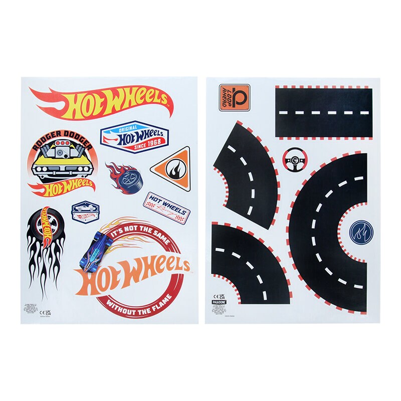 Hot Wheels Vægdekorationer 143 dele