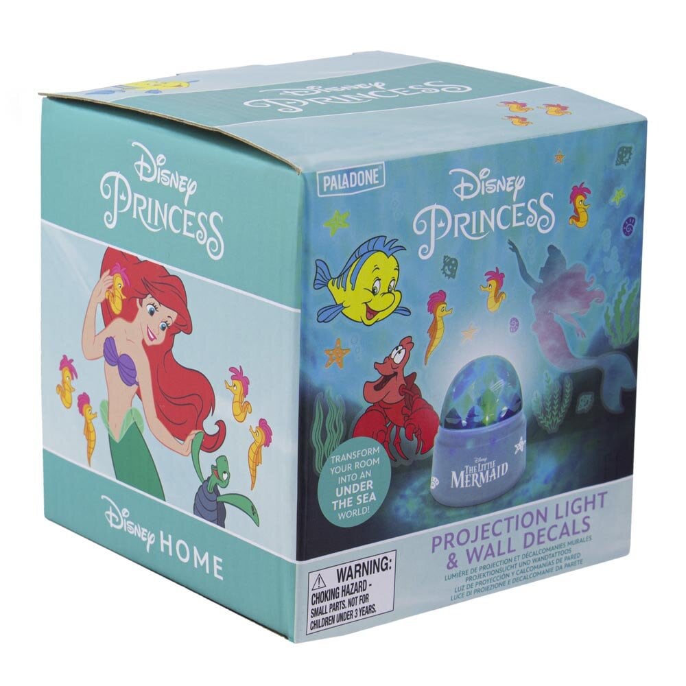 Den Lille Havfrue - Lampe med projektor og klistermærker