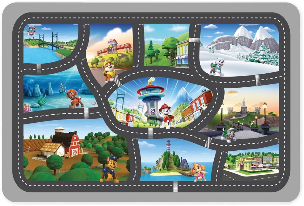 Legemåtte Paw Patrol På Farten 75 x 112 cm