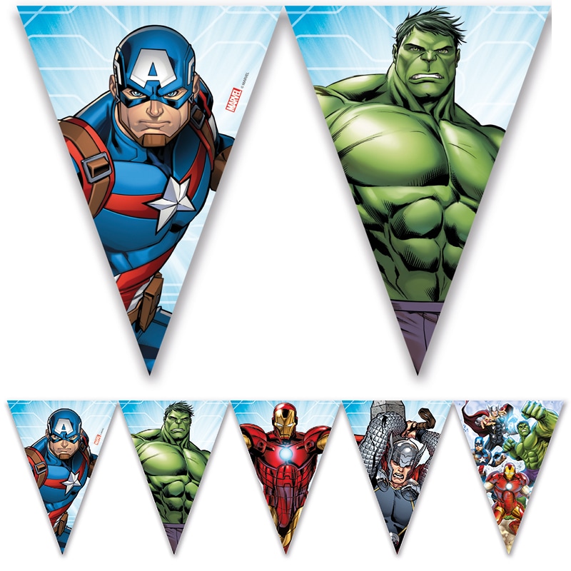 Mighty Avengers - Flagguirlande 230 cm