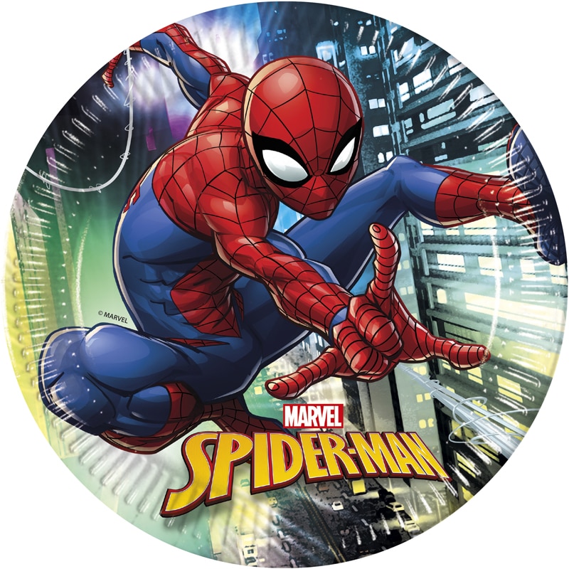 Spiderman Team Up - Tallerkner 8 stk