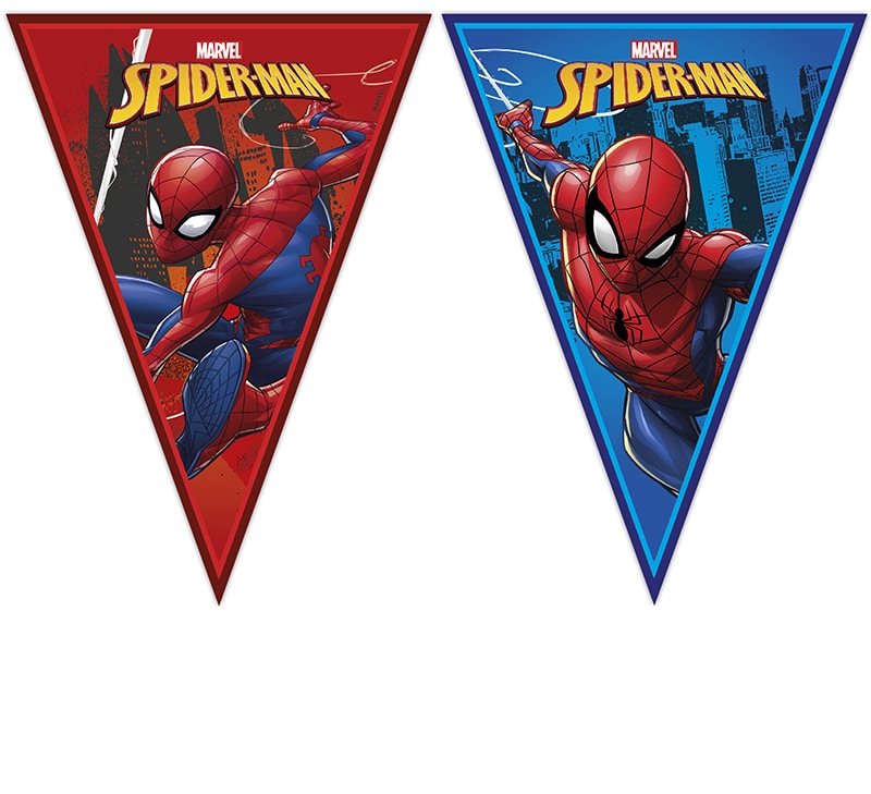 Spiderman Team Up - Flagguirlande 230 cm