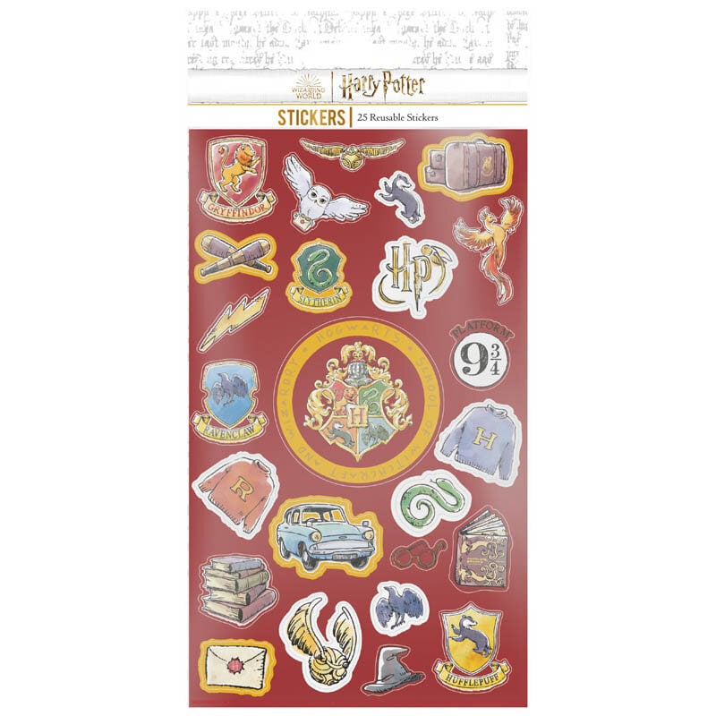 Harry Potter Klistermærker Hogwarts 25 stk