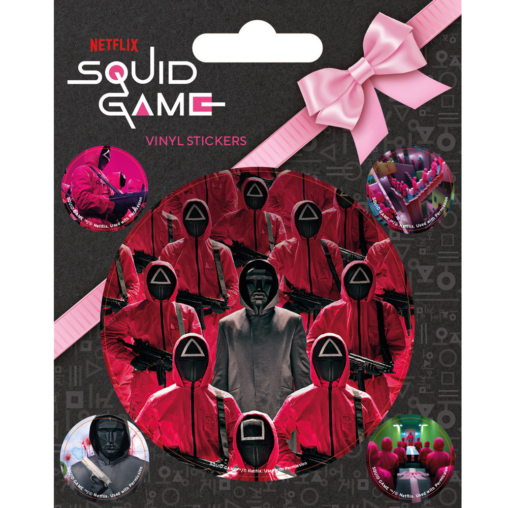 Squid Game - Klistermærker i vinyl 5 stk
