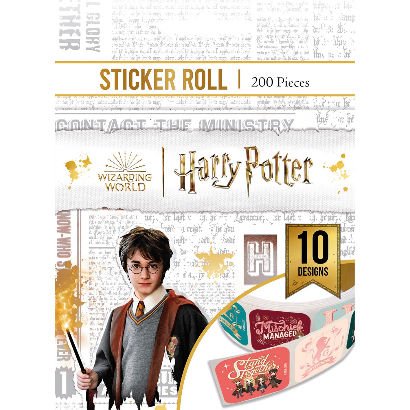 Harry Potter - Klistermærker på rulle 200 stk