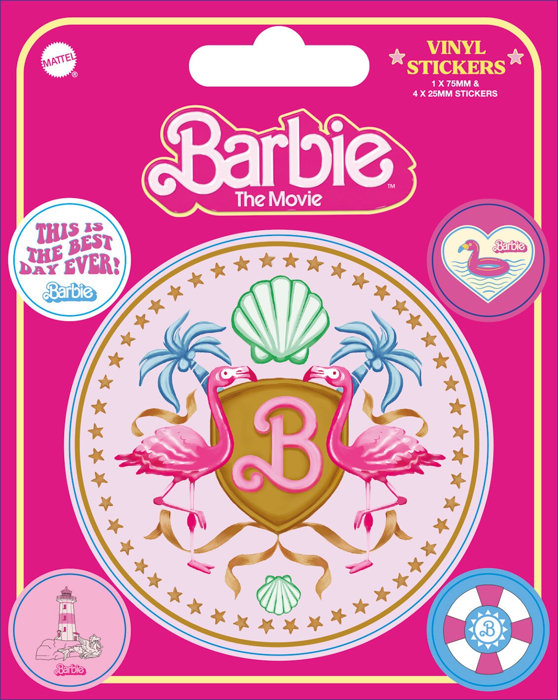 Barbie - Klistermærker i vinyl 5 stk