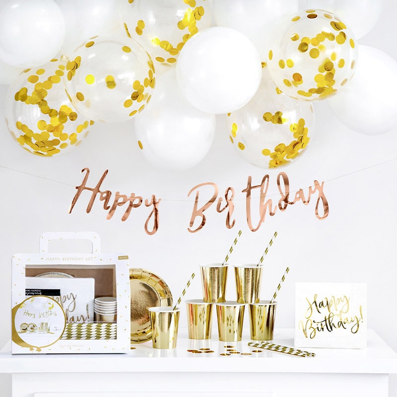 Guldfolieret Festpakke 60 dele