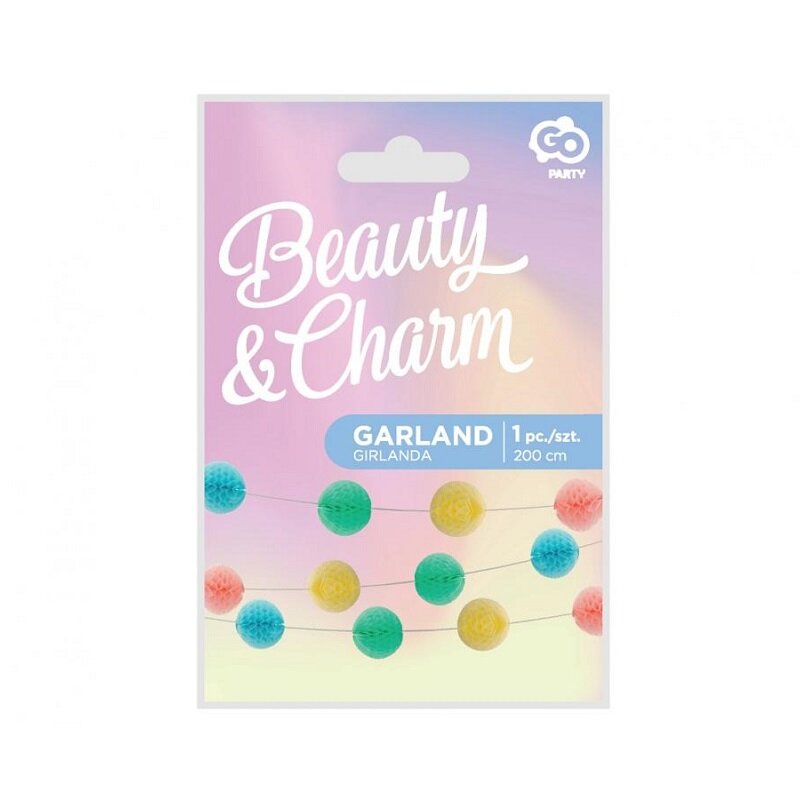 Guirlande Honeycomb Flerfarvet 2 meter