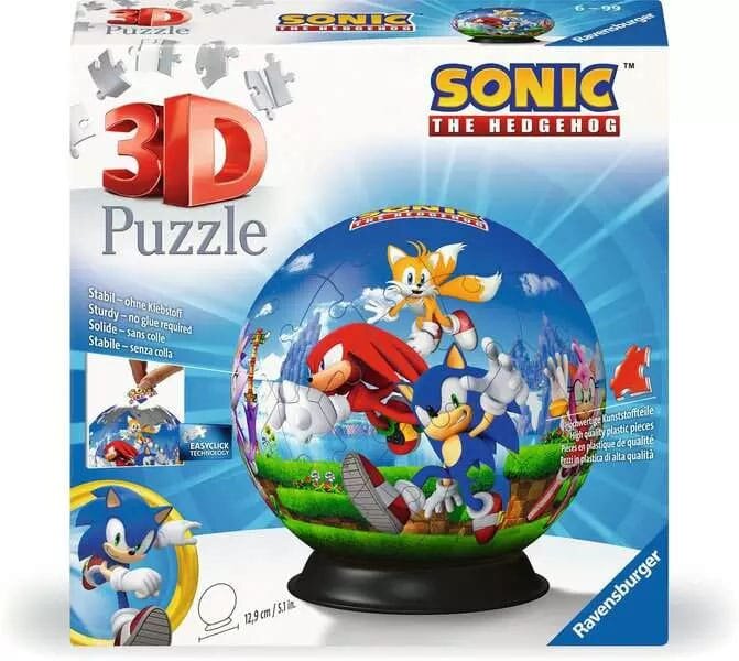 Ravensburger 3D Puslespil - Sonic The Hedgehog 73 brikker