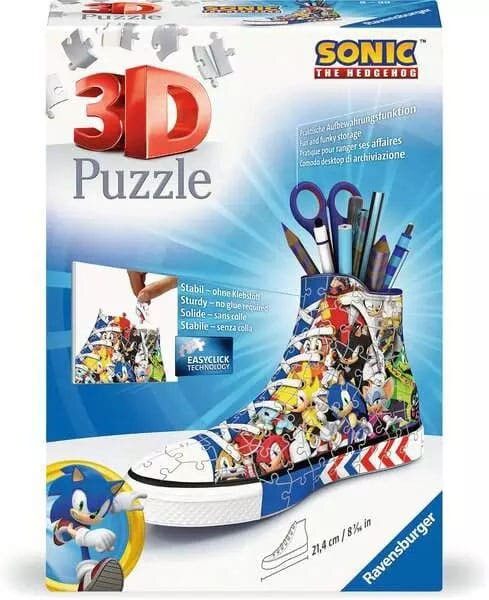 Ravensburger 3D Puslespil - Sonic The Hedgehog Sneaker 108 brikker