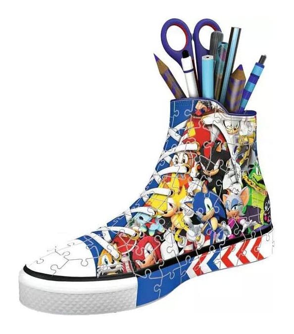 Ravensburger 3D Puslespil - Sonic The Hedgehog Sneaker 108 brikker
