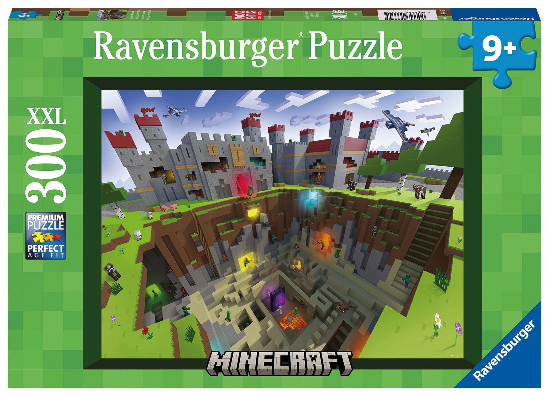 Ravensburger Puslespil - Minecraft Cutaway 300 brikker XXL