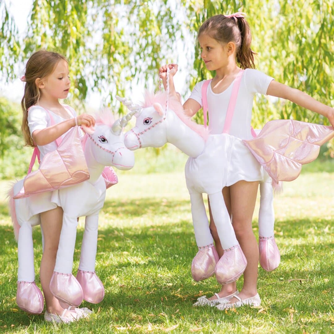 Enhjørning Ride-on Kostume med lyd- & lys effekter 3-8 år