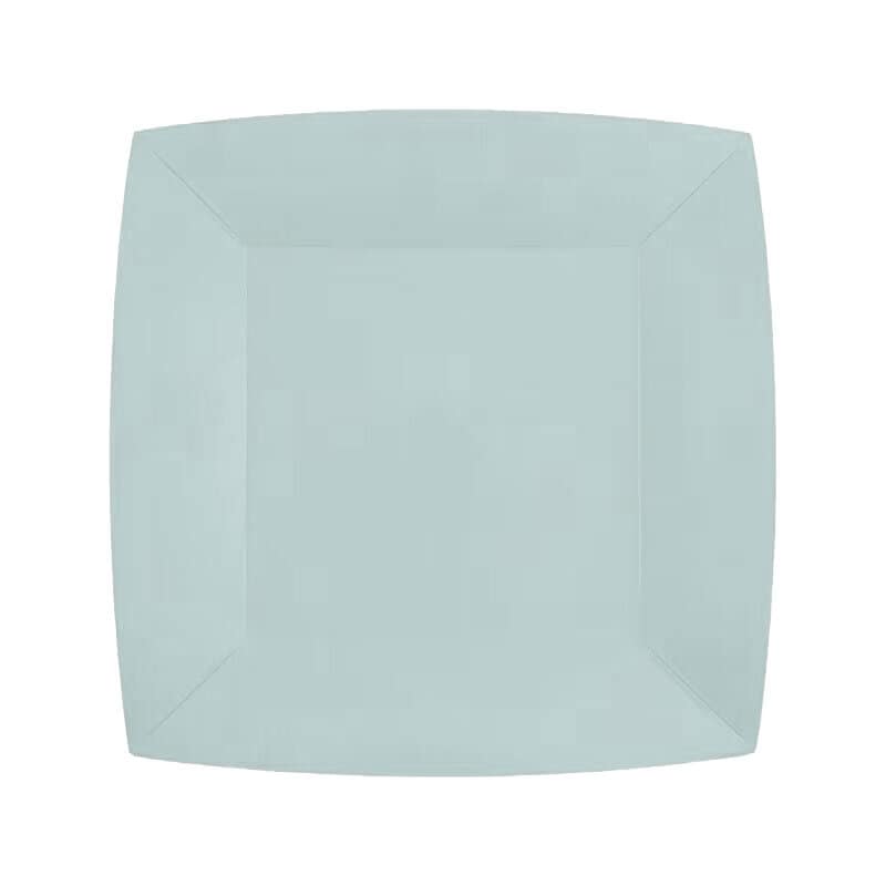 Paptallerkner 18 cm - Lyseblå 10 stk