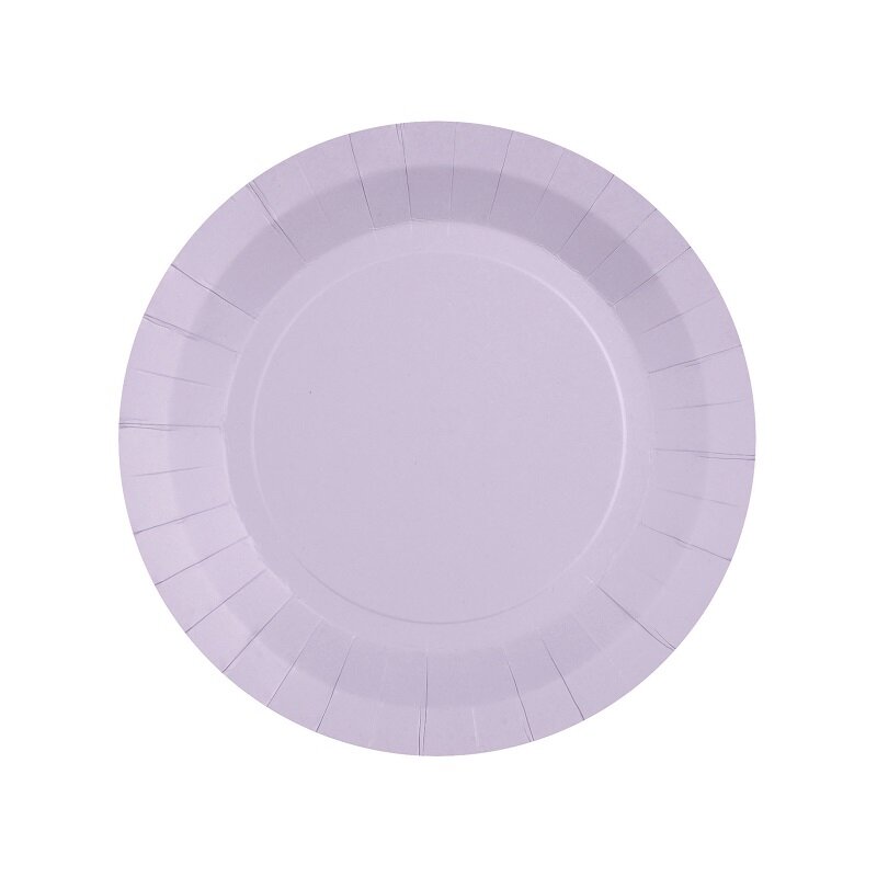 Paptallerkner 17,5 cm - Lilla 10 stk