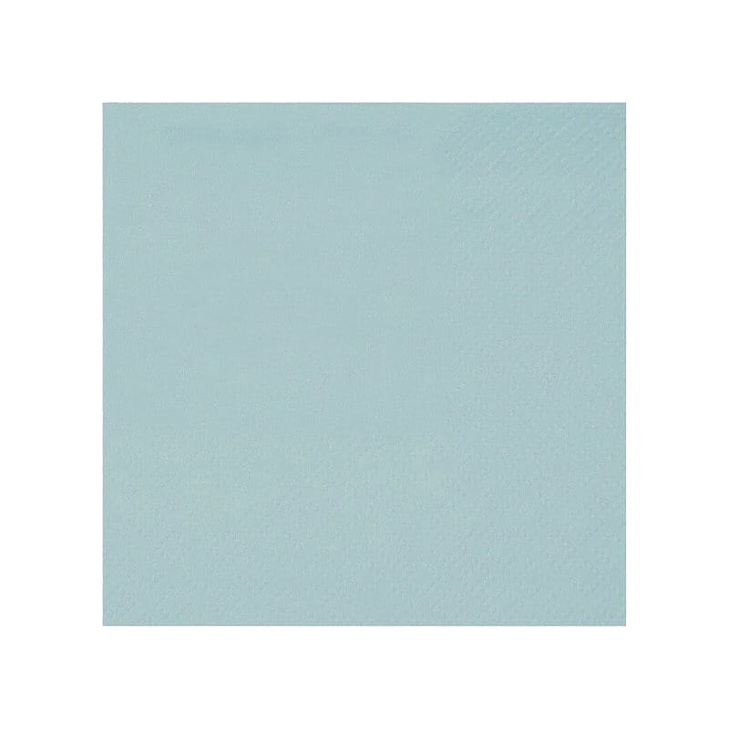 Cocktailservietter - Lyseblå 25 stk