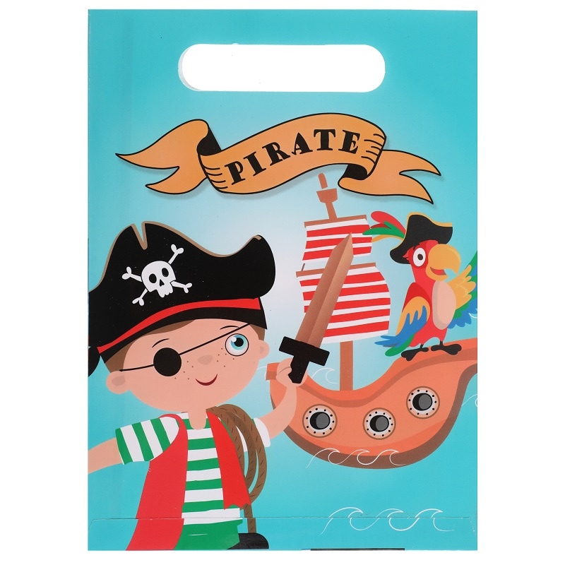 Små Pirater - Slikposer i papir 10 stk
