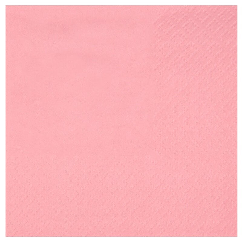 Servietter - Lyserød 25 stk