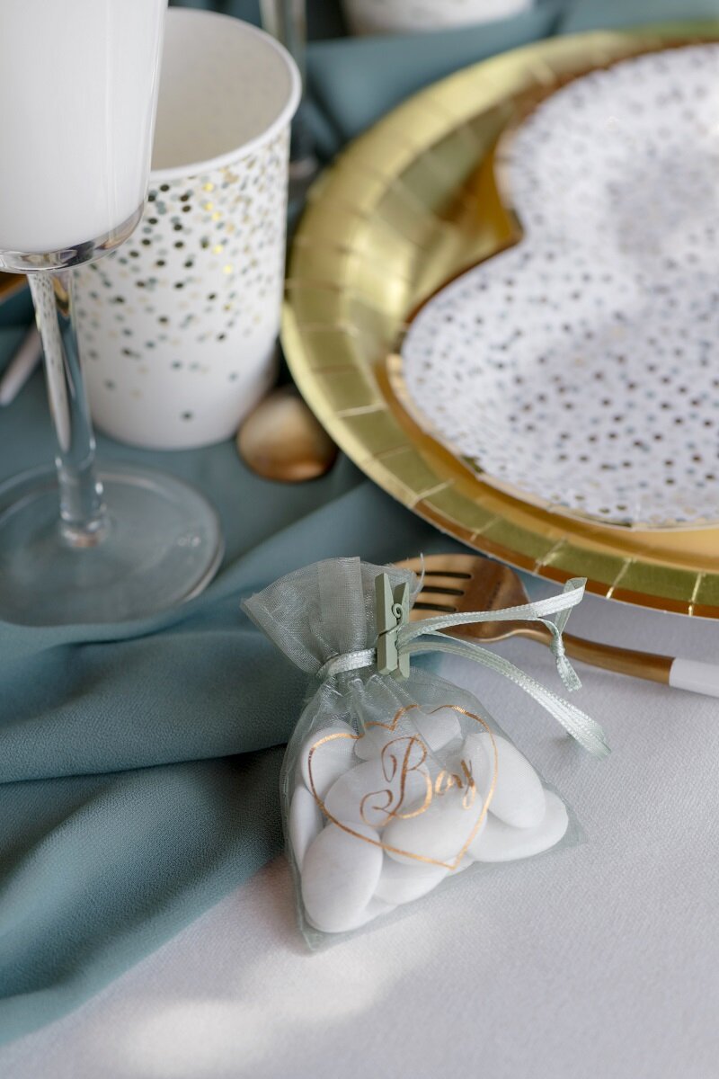 Baby Boy - Organzaposer 6 stk