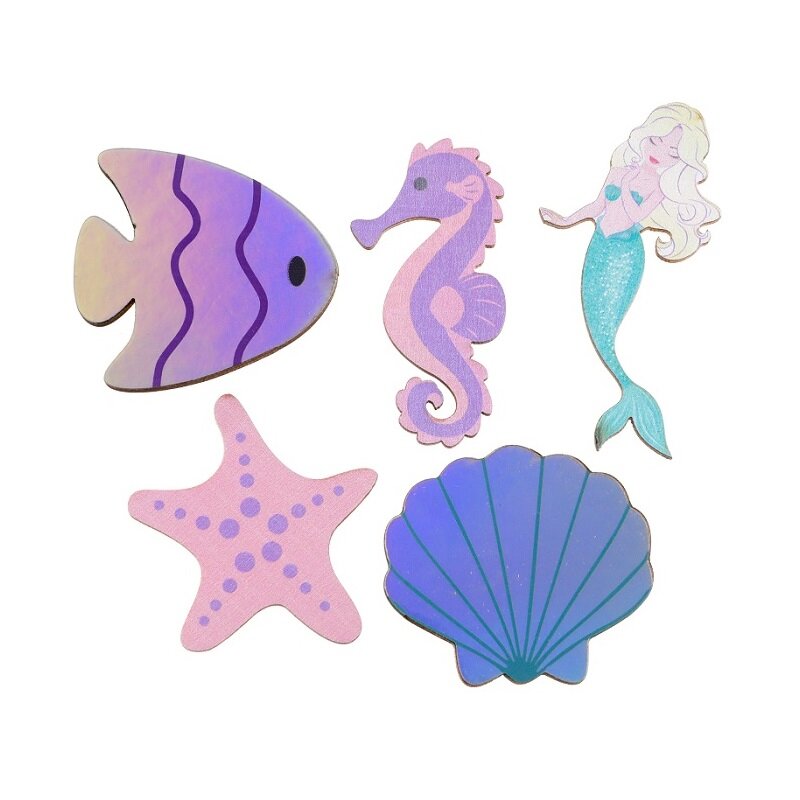 Havfrue - Luksuriøs trækonfetti