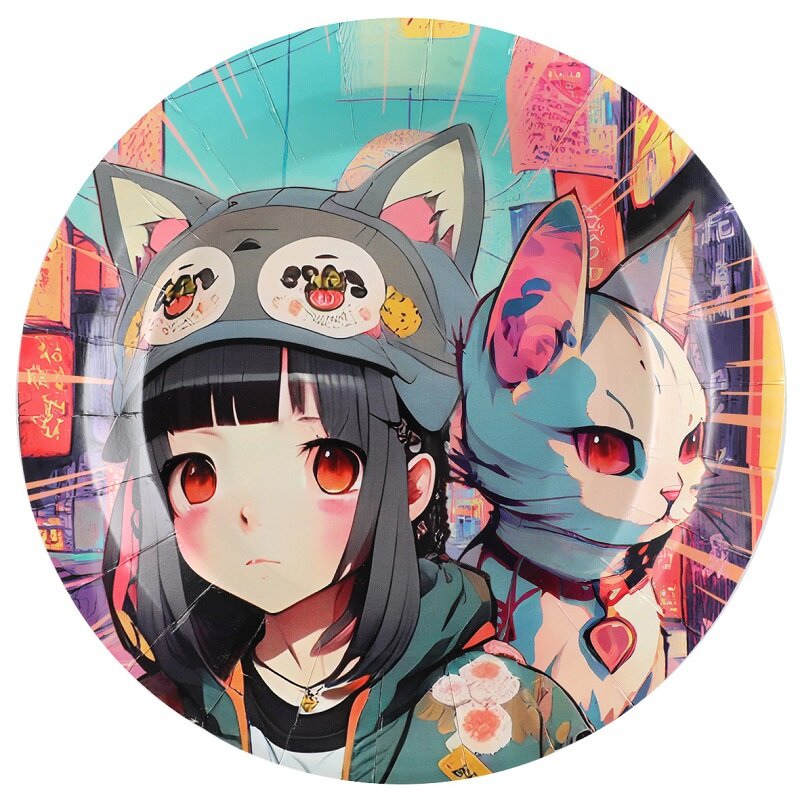 Manga - Tallerkener 10 stk