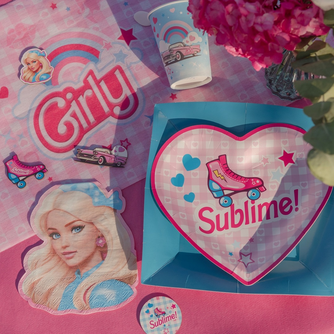 Formede Servietter Girl 20 stk