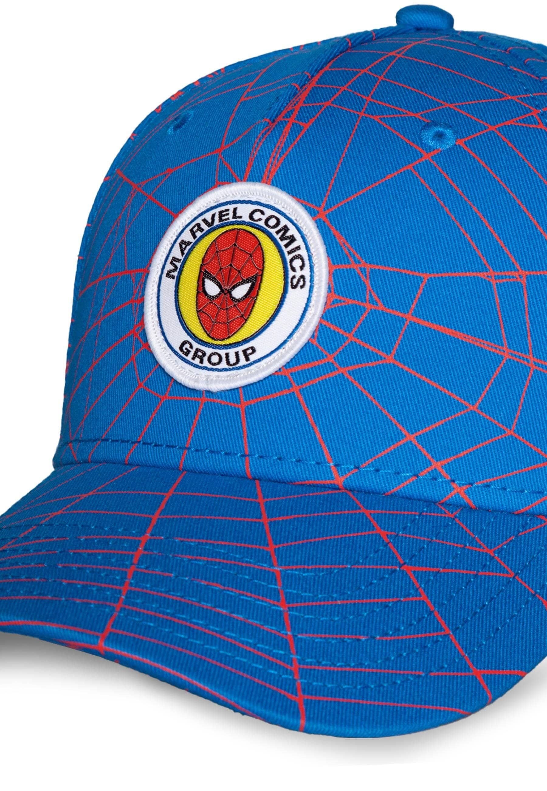 Spiderman - Kasket Logo Blå Børnestørrelse