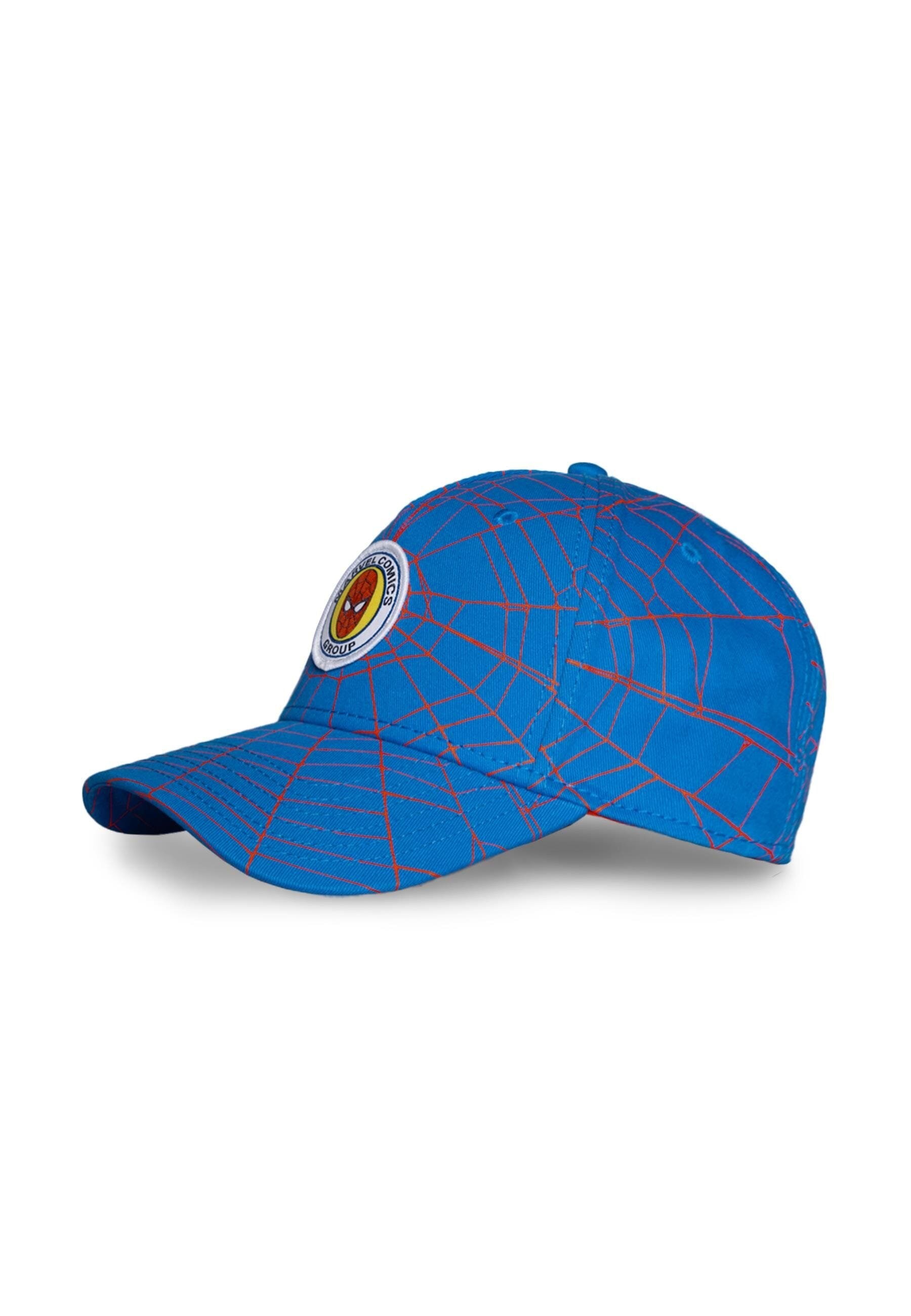 Spiderman - Kasket Logo Blå Børnestørrelse