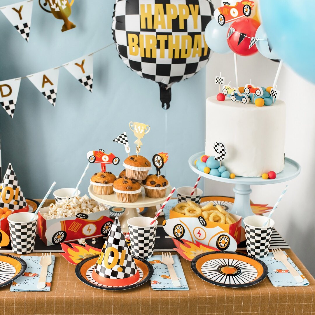 Racer biler - Kagelys 5 stk