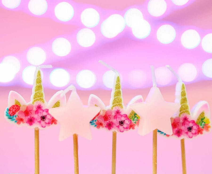 Kagelys - Enhjørninghorn 5-pak