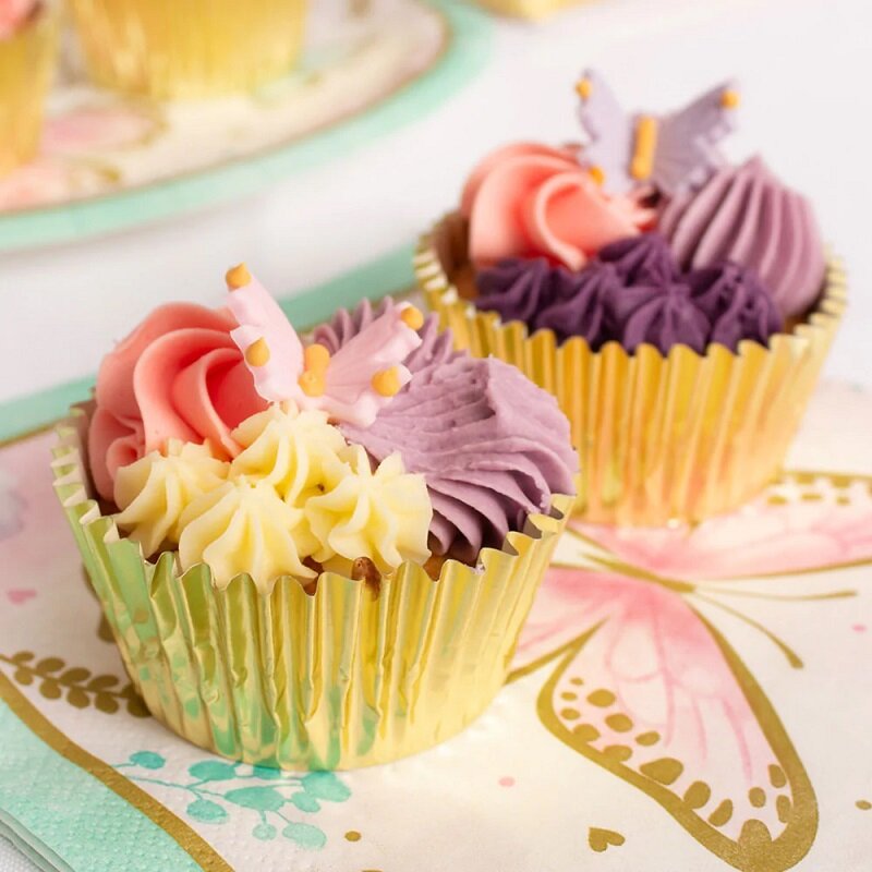 Sukkerdekorationer - Sommerfugle 6 stk