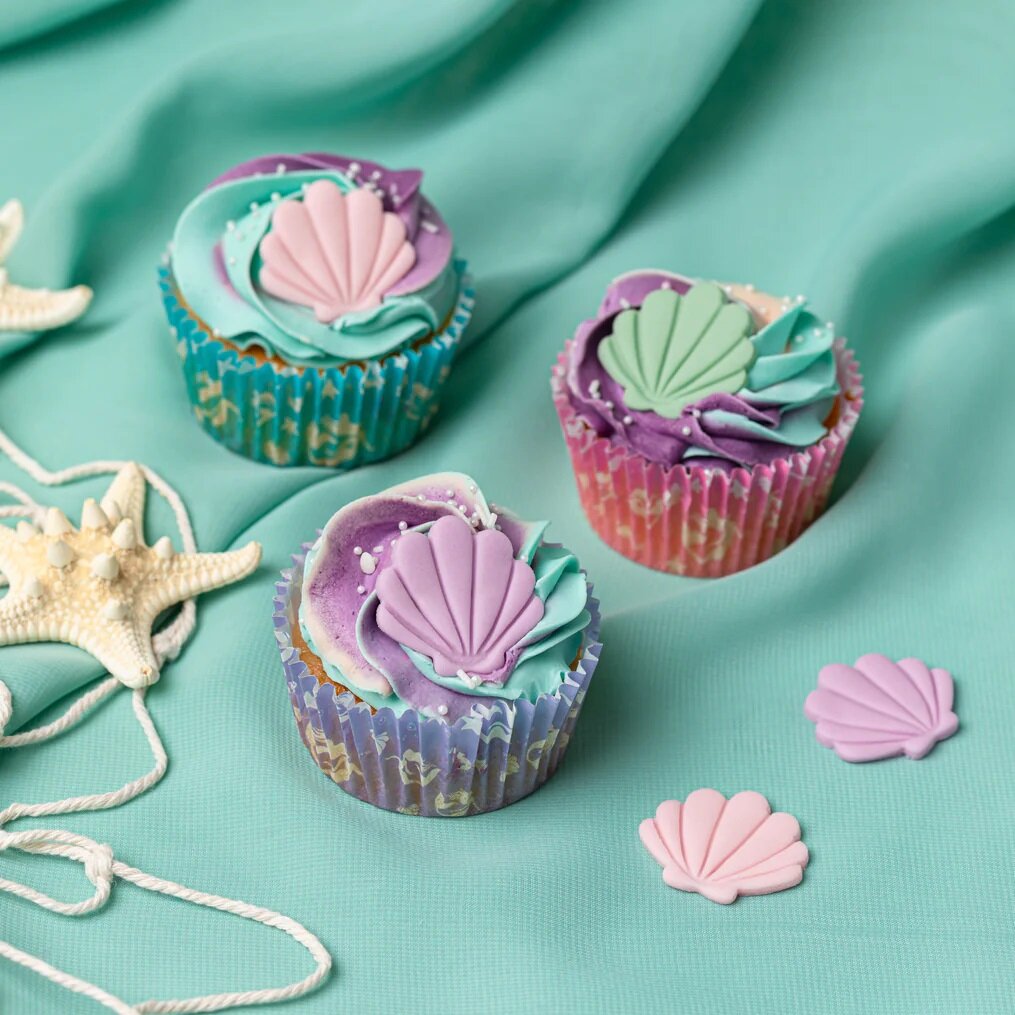 Sukkerdekorationer - Skaller 6 stk