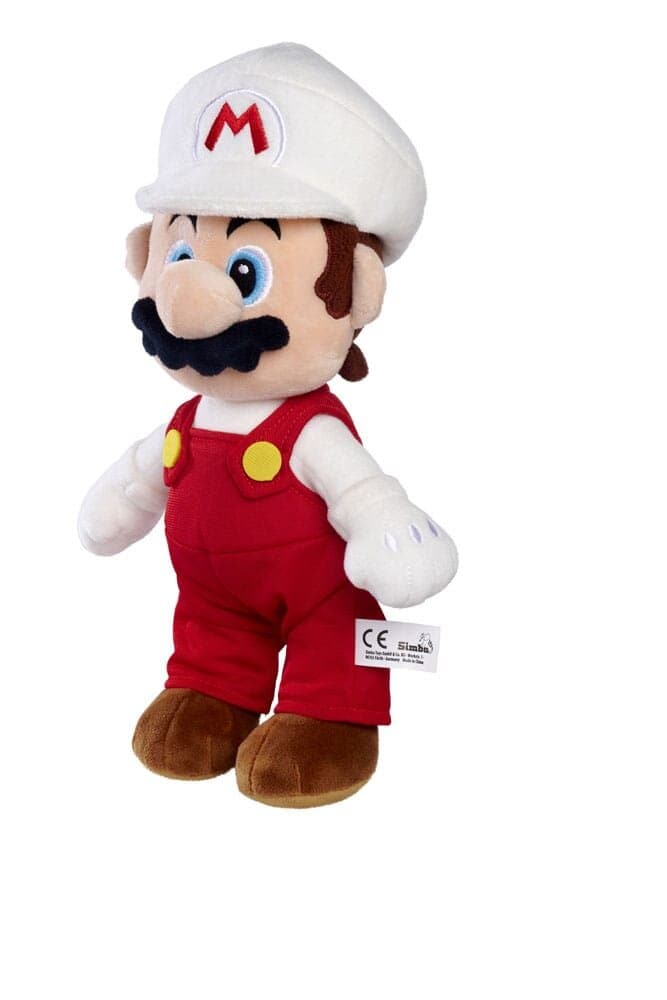 Super Mario Bamse Fire Mario 30 cm