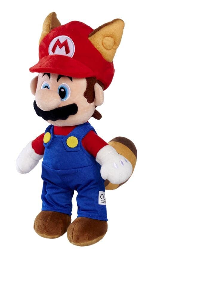 Super Mario Bamse Tanooki Mario 30 cm