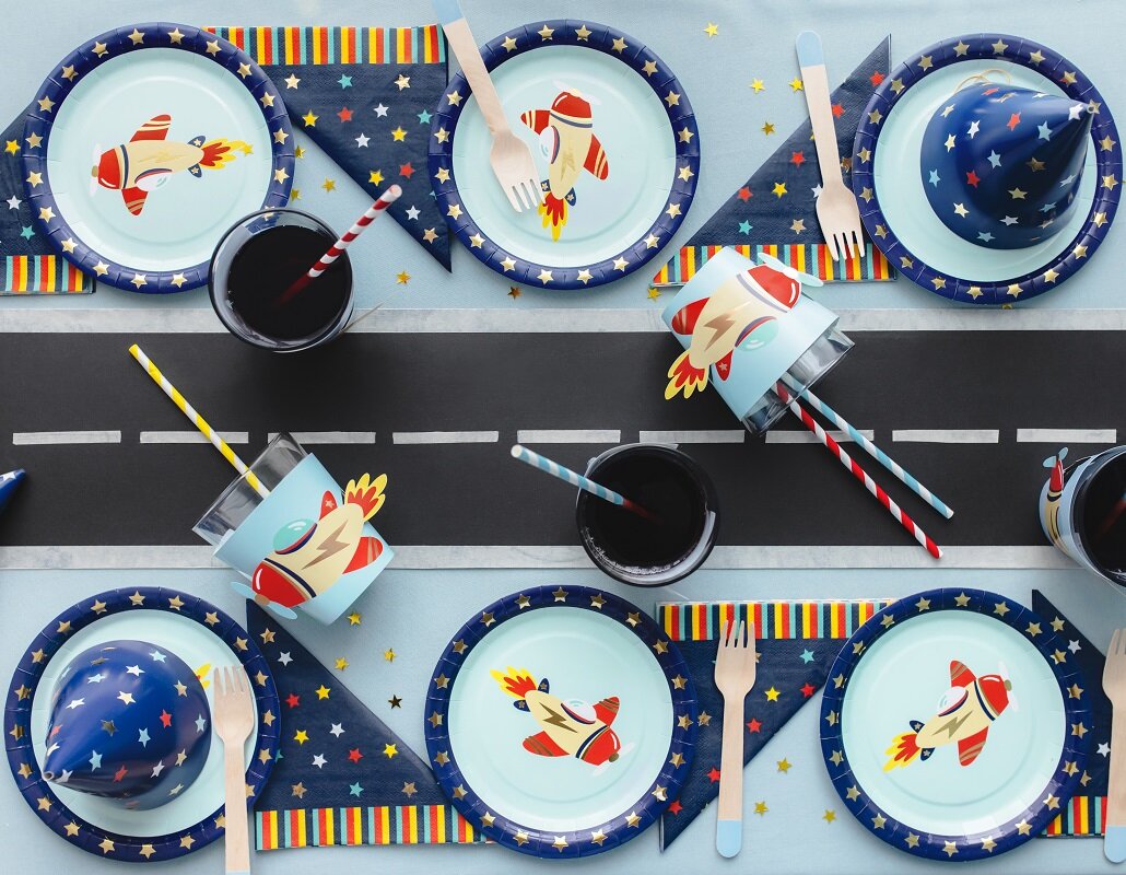 Flyvemaskine - Servietter 12 stk