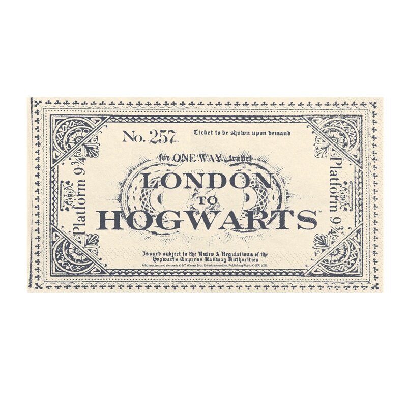 Harry Potter Servietter Togbilletter 20 stk