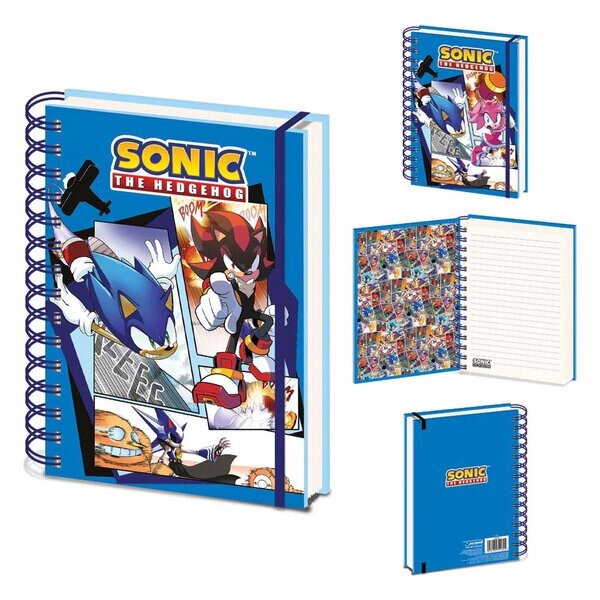 Sonic the Hedgehog - 3D Notesbog A5