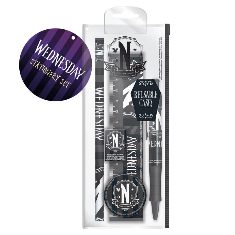 Wednesday Skolesæt med 5 dele