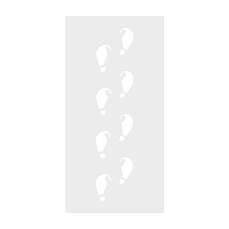 Stencils - Nissens fodaftryk 2-pak