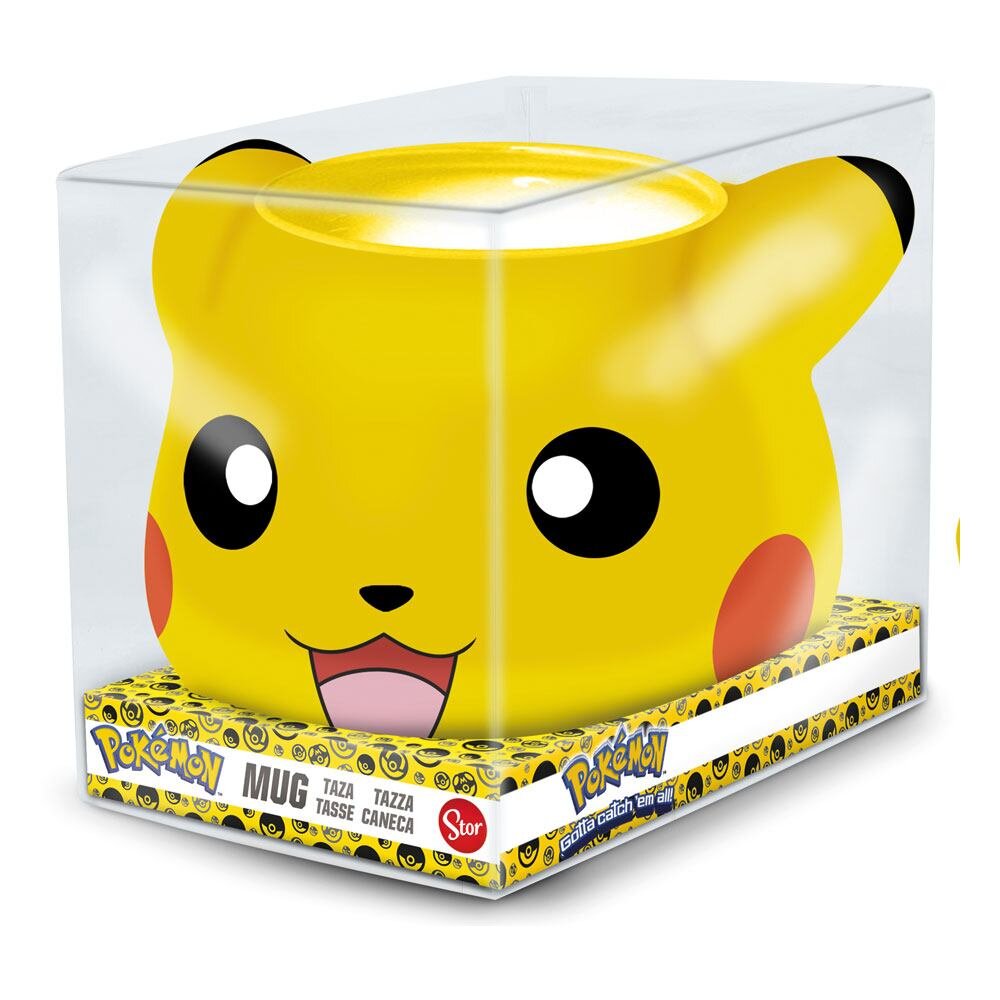 Pokémon Pikachu - 3D Porcelænskrus 500 ml.
